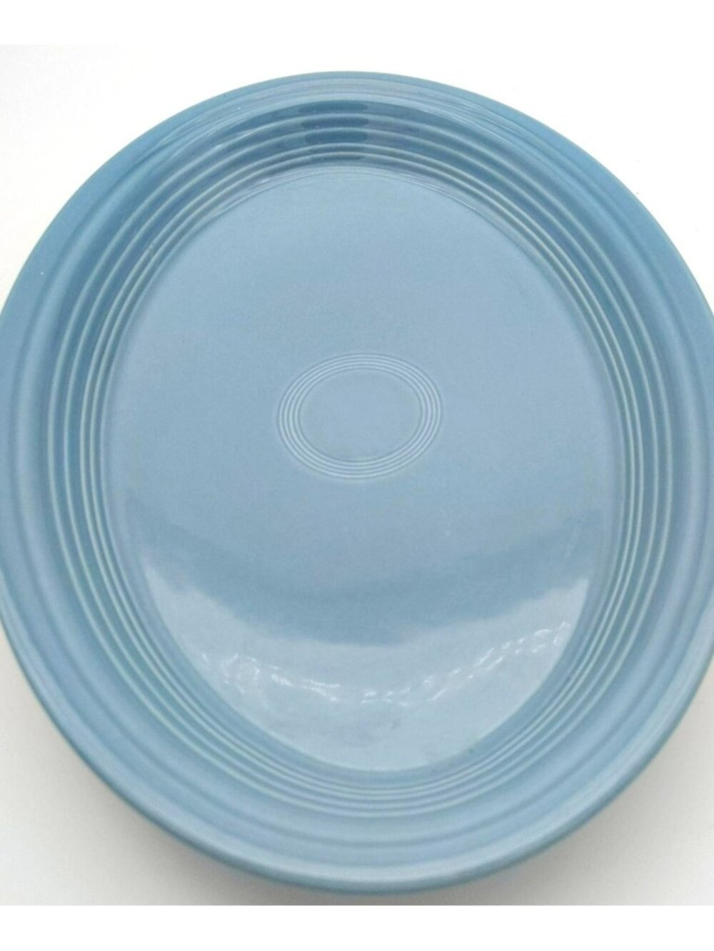 Fiestaware Homer Laughlin Blue Oval Platter Fiesta Serving Plate USA 13.5"